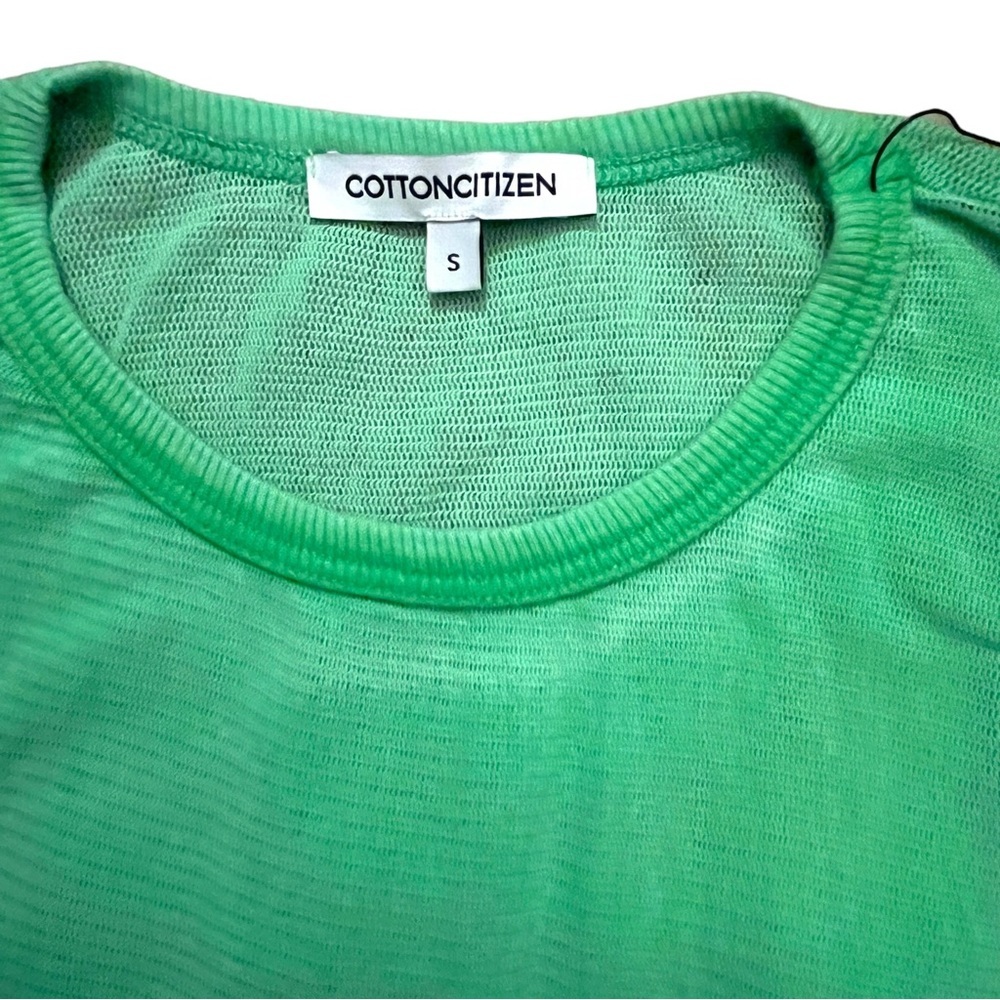 COTTON CITIZEN Rio Maxi Dress in Electric Lime - Size Small - Picture 7 of 8